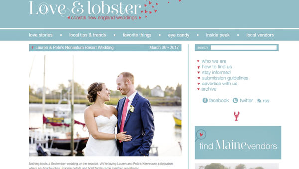 Published Photographs, Love & Lobster, Featured Wedding, Maine Wedding Photography, Nonantum Resort, Maine Wedding Photographer, Kennebunkport, Vermont, Massachusetts, New Hampshire Wedding Photographer